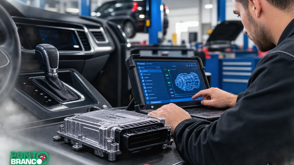 Módulo do câmbio automático: quando a falha parece mecânica, mas começa na eletrônica